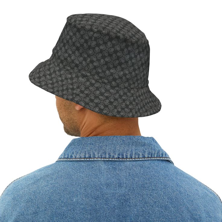 First, it protected fishermen from rain in the 1900s. Now, the personalized bucket hat is making its way to the very top of fashion picks for all ages. .: Material: 100% polyester.: Available in 2 sizes.: Sewn-in label.: Made in USA Small Large Circumference, in 22.01 24.02 Crown height, in 5.51 5.91 Brim length , in 2.17 2.17 Retro Wide Brim Bucket Hat For Outdoor, Retro Brimmed Bucket Hat For Winter, Retro Brimmed Winter Bucket Hat, Winter Retro Brimmed Bucket Hat, Retro Curved Brim Bucket Hat For Winter, Retro Winter Bucket Hat With Curved Brim, Black Casual Cloche Hat With Short Brim, Vintage Wide Brim Bucket Hat For Outdoor, Winter Retro Curved Brim Bucket Hat