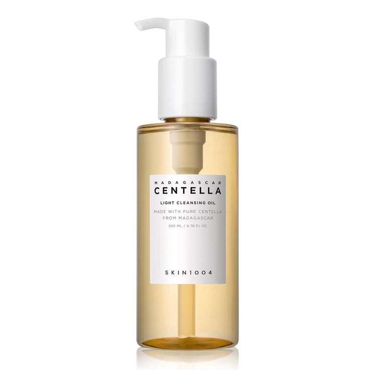 SKIN1004 Madagascar Centella Light Cleansing Oil 6.76 fl.oz, 200ml | Gentle Oil Cleanser for Face, Korean Facial Cleanser, Double Cleansing Best Cleansing Oil, Madagascar Centella, Double Cleansing, Skin Care Cleanser, Healthy Oils, Oil Cleanser, Cleansing Oil, Cleanser And Toner, Skin Tightening