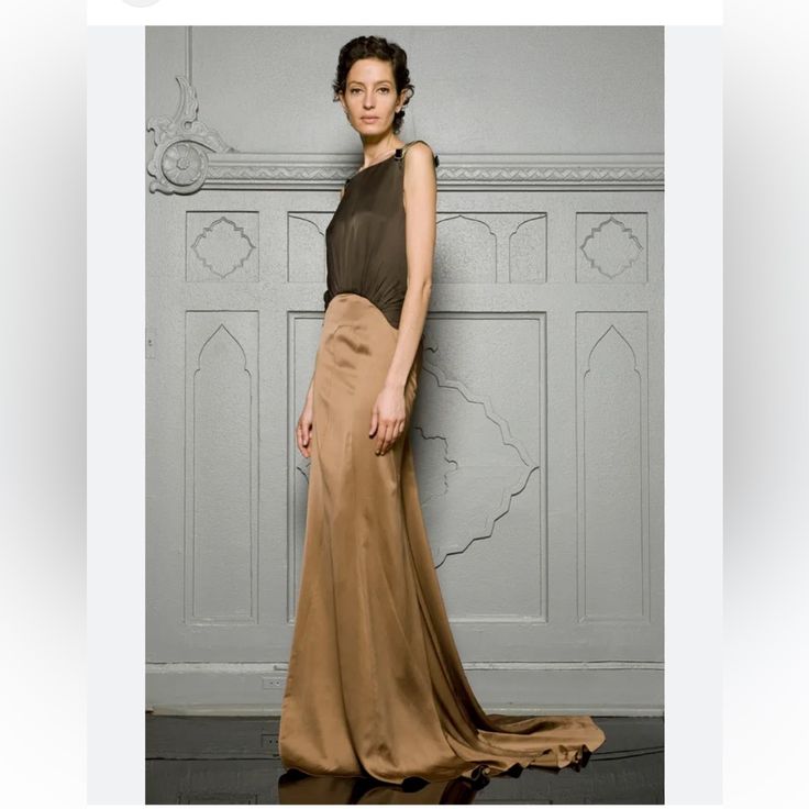 Nwt E16-5 Elegant Brown Skirt For Night Out, Chic Evening Skirt In Brown, Elegant Brown Skirt For Evening, Elegant Brown Evening Skirt, Chic Brown Evening Skirt, Elegant Evening Brown Skirt, Elegant Brown Maxi Skirt For Party, Brown Fitted Maxi Skirt For Party, Elegant Brown Maxi Skirt