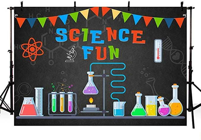 a blackboard with science fun written on it