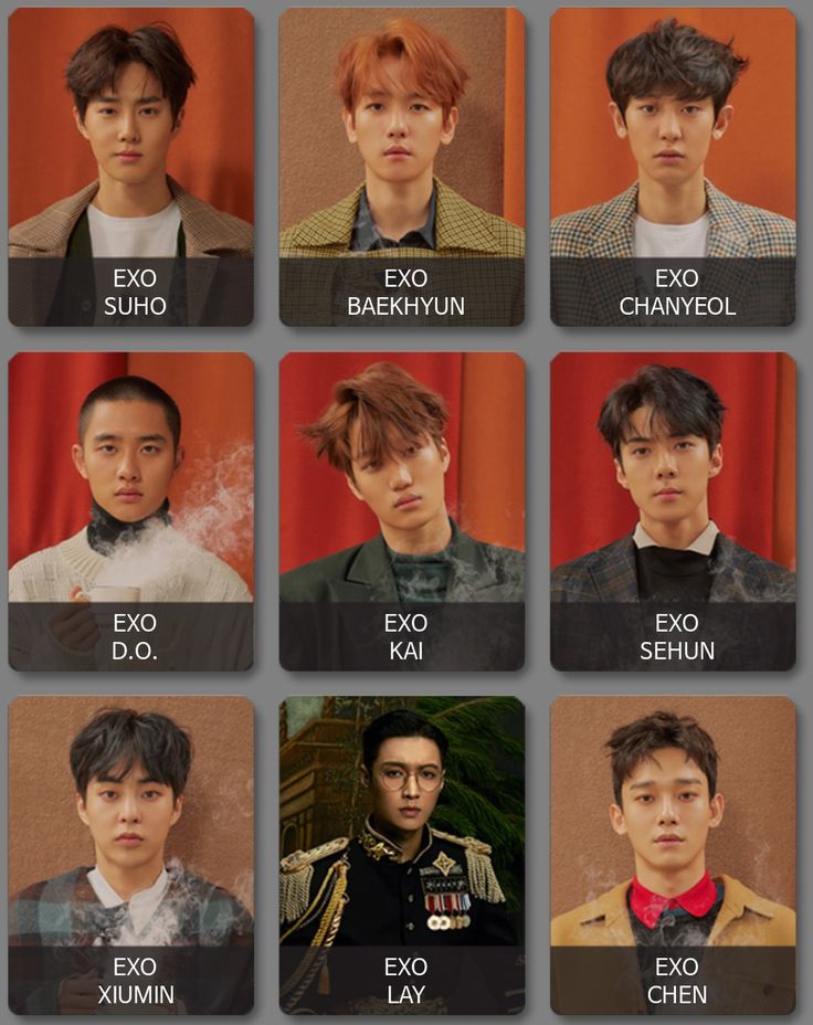 the members of exo, exo, exo, exo, exo, exo, exo and exo