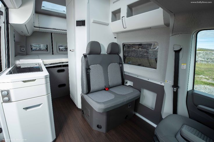 the interior of an rv is clean and ready to be used