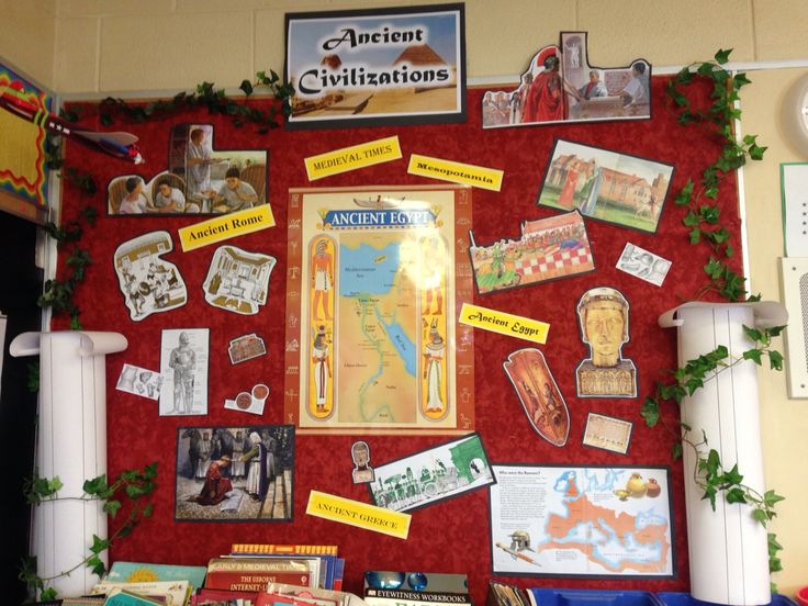 a bulletin board with pictures and magnets on it