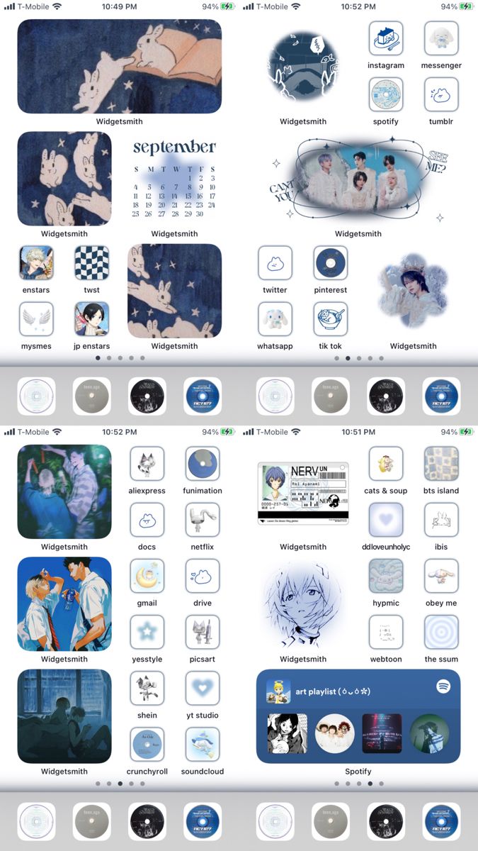 iphone
homescreen
wallpaper
aesthetic
kpop
ios
layout
phone
phone layout
phone homescreen
homepage
aesthetic layout
aesthetic homescreen
anime
blue period
evangelion
sanrio
icons
pngs
haikyuu
kenma
kuroo
aesthetic anime Simple Themes For Phone, Blue Phone Theme Widgets, Blue Phone Layout Ideas, Phone Inspiration Blue, Cute Phone Themes Blue, Iphone Layout Cute, Iphone Theme Ideas Blue, Ipad Screen Layout, Themes For Ipad