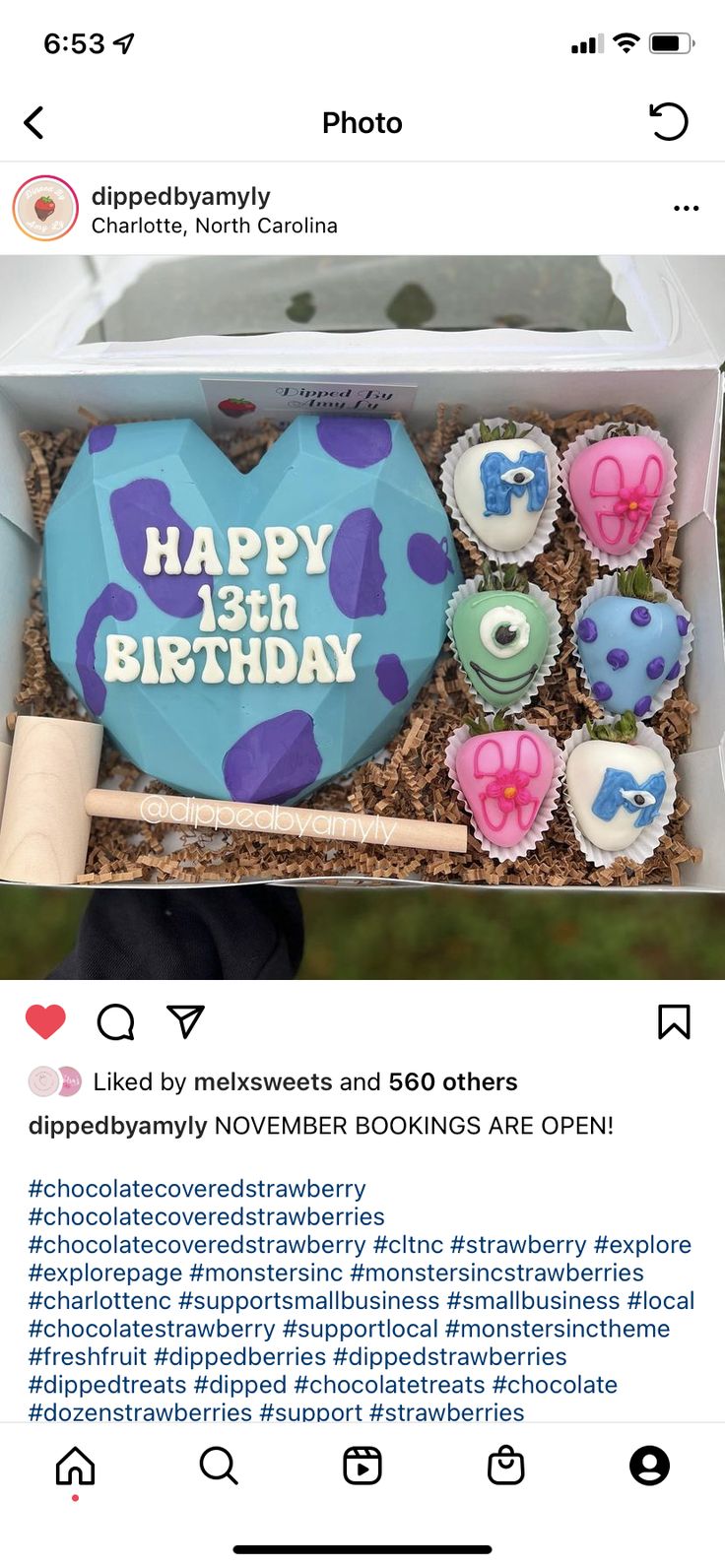 an open box with some cupcakes in it and the words happy 13th birthday