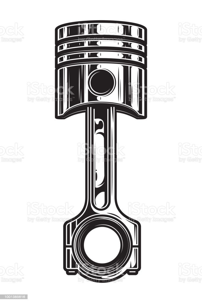 an engine cylinder on a white background - objects illustrations