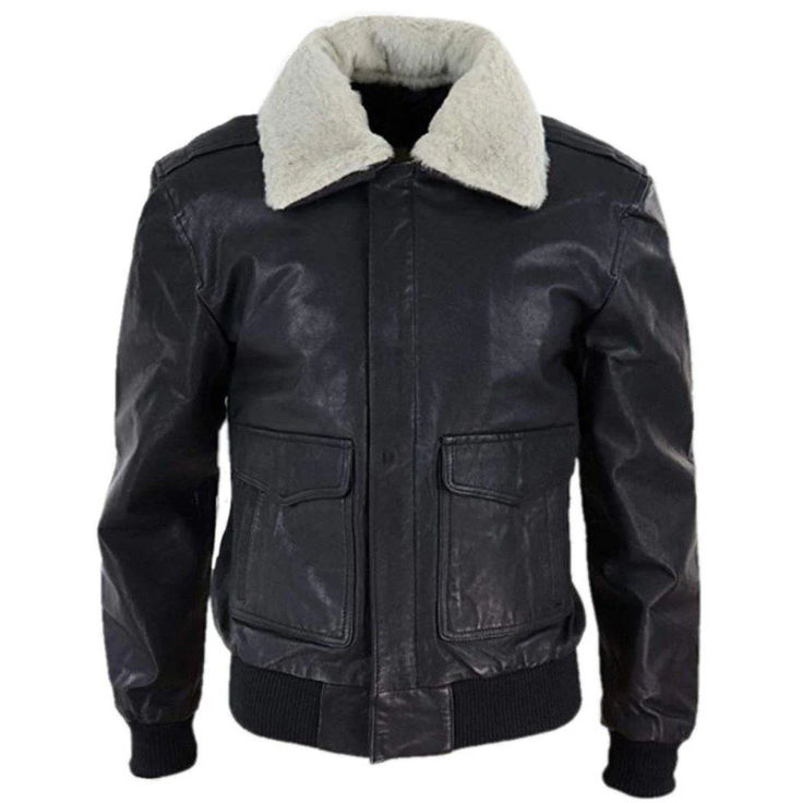 This Genuine Leather Bomber Jacket is known for its looks, style and elegance. These types of excellent quality lambskin Fur leather jacket is hard to find at this fair price anywhere else. But, we at Mush Editions have covered it for you. The sleek design with Fur Collar makes it more attractive. So, if you are going to a party in winter, you must not forget to wear this bomber jacket. Buy it now and get a special discount! #Furleatherjacket #furcollarjacket #menswinteroutfit Mens Air Force, Flying Jacket, Sheepskin Jacket, Lambskin Leather Jacket, Garment Industry, Aviator Jackets, Real Leather Jacket, Genuine Leather Jackets, Casual Black