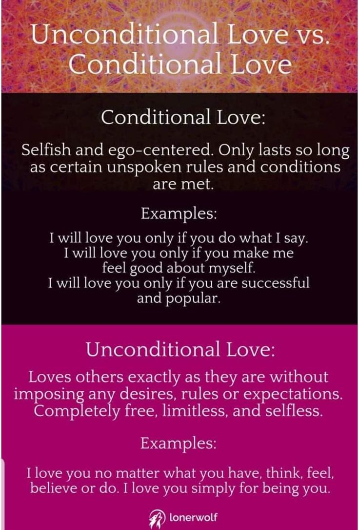 two different types of love that are being used to describe the same thing in each language