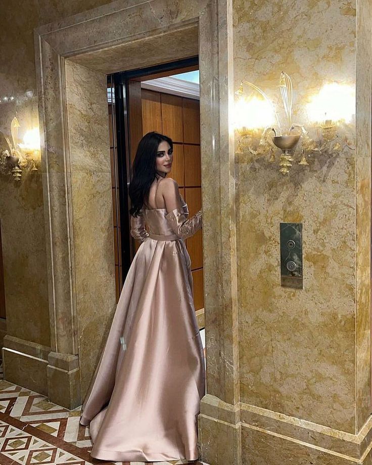 Msikoods Champagne A Line Evening Dress With Overskirt Prom Gown Satin Formal Dubai Saudi Arbia Long Ankle Length Prom Dress, Satin Evening Dress, A Line Evening Dress, Satin Evening Dresses, Prom Gown, Prom Dresses Long, Evening Dress, Ankle Length, Evening Dresses