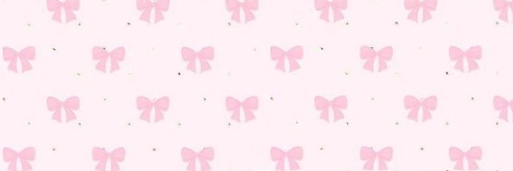 pink bows on a white background for wallpaper or backdrops in the nursery style