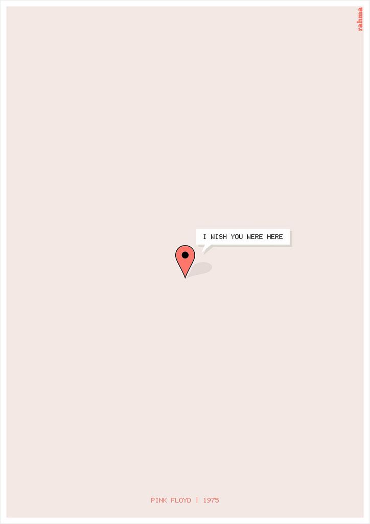 an image of a red pin on a map with the words i wish you were here