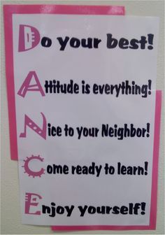 a sign that says do your best attitude is everything ice to your neighbor one ready to learn