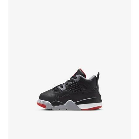 Jordan 4 Retro (Td) Toddlers Style : Bq7670 Size: 6.  Color: Black.  Gender: unisex.  Age Group: toddler. Bred Jordan 4, Jordan 4 Retro Bred, 3rd Child, Shoes For Toddlers, Jordan 1 Low White, Jordan Outfits, Toddler Girl Shoes, Black Fire