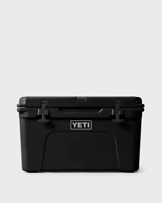 a black yeti cooler on a white background