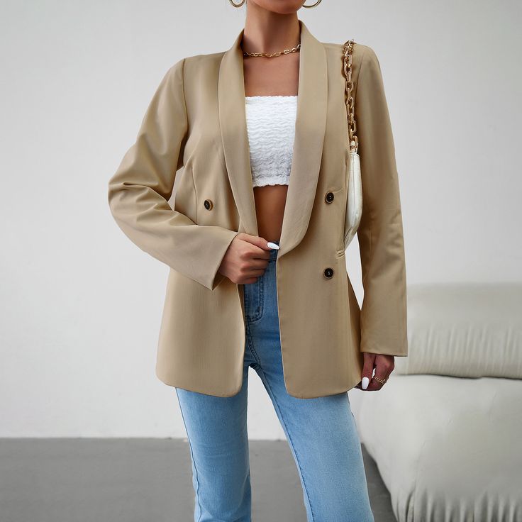 F00201855-304 Winter Office, Ladies Suit, Coat Women Fashion, Women's Blazers, Lapel Blazer, Saint John, Casual Suit, Style Office, Casual Blazer