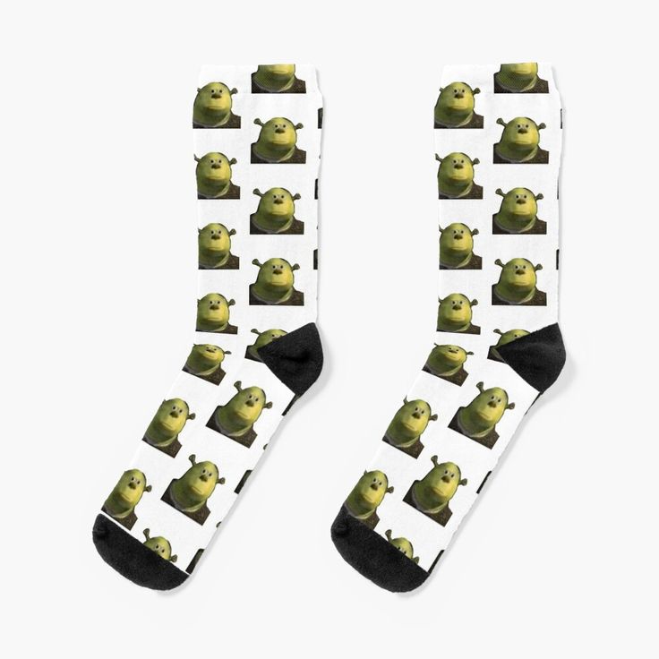 Super soft all-over printed knit socks with extra cushioning in the sole. Suitable for men and women. Shrek, Knit Socks, Socks For Sale, Knitting Socks, Multi Color, Socks, For Men, Men And Women, Knitting