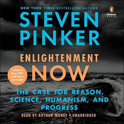 the cover of stephen pinker's book, enlightening now