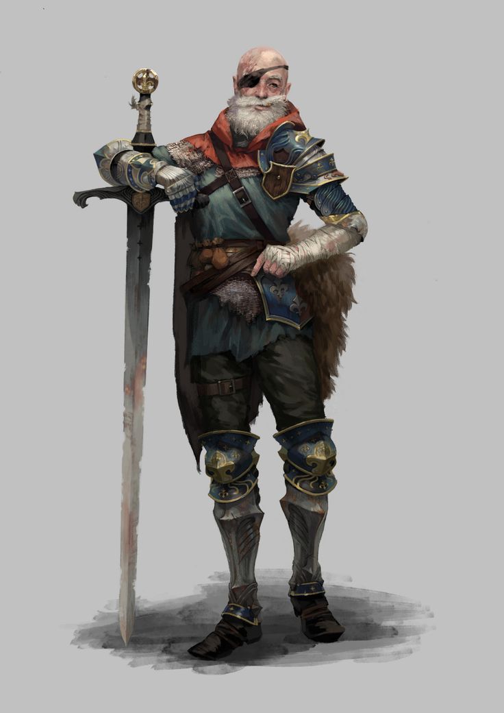 Old Knight, Old Warrior, Pathfinder Character, Heroic Fantasy, Paintings And Drawings, Dungeons And Dragons Characters, Dnd Art, Dungeons And Dragons Homebrew, Warhammer Fantasy