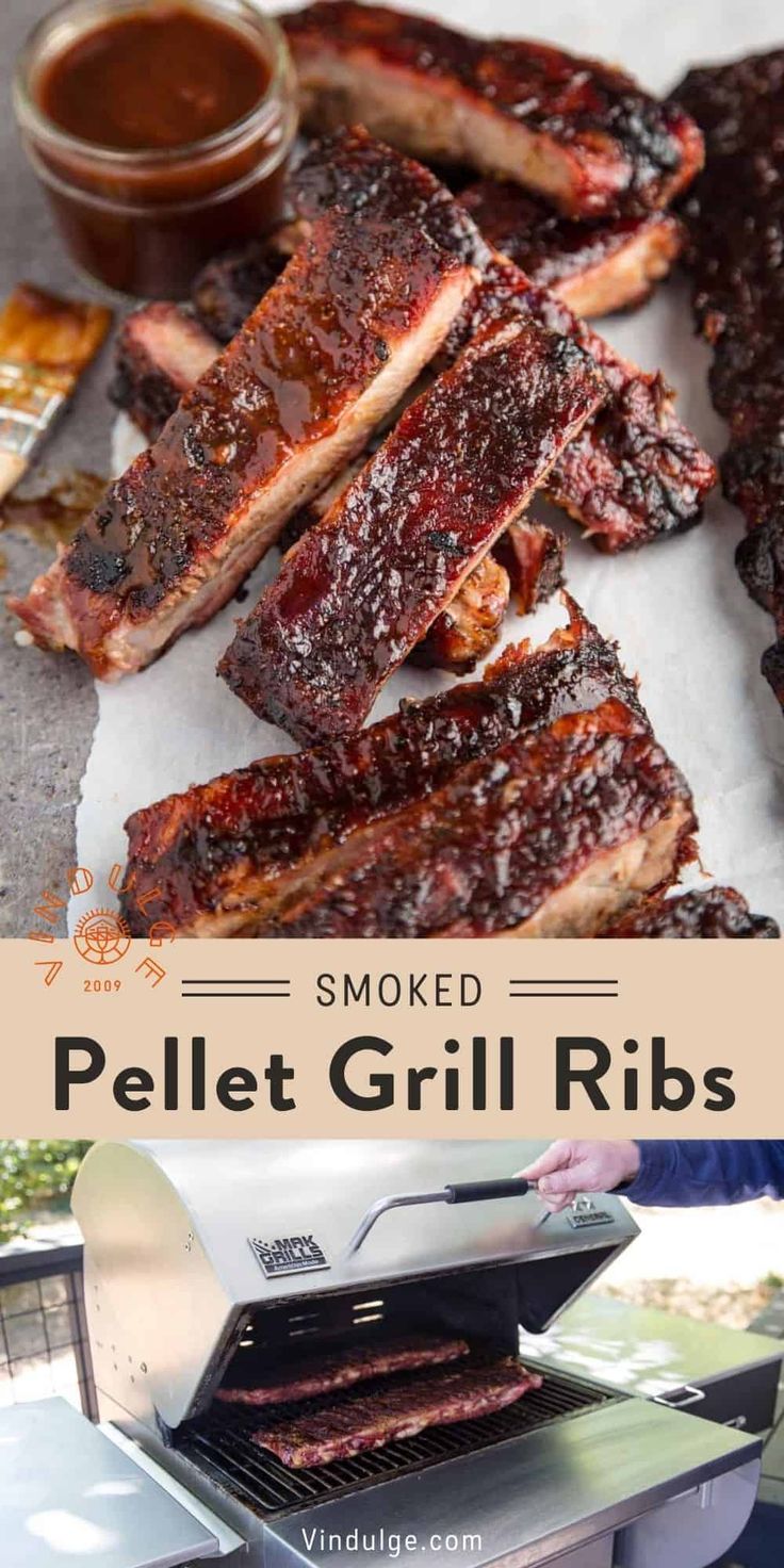 bbq ribs being cooked on an outdoor grill