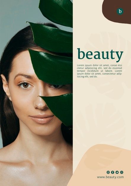 a beautiful woman with green leaves on her head