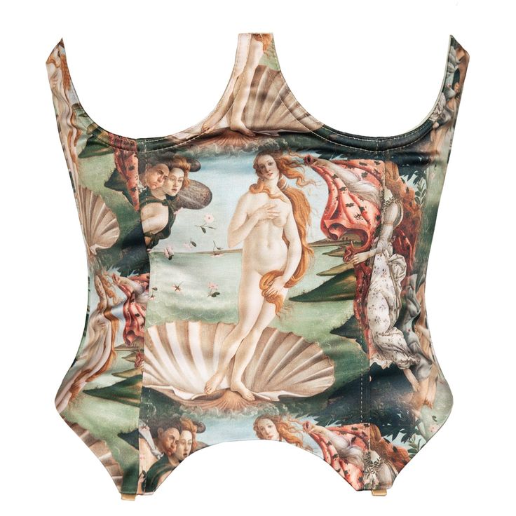 Goddess Of Love And Beauty, Corsets Vintage, Love And Beauty, Sandro Botticelli, Garment Care Labels, Modern Muse, Green Collection, Goddess Of Love, Underbust Corset