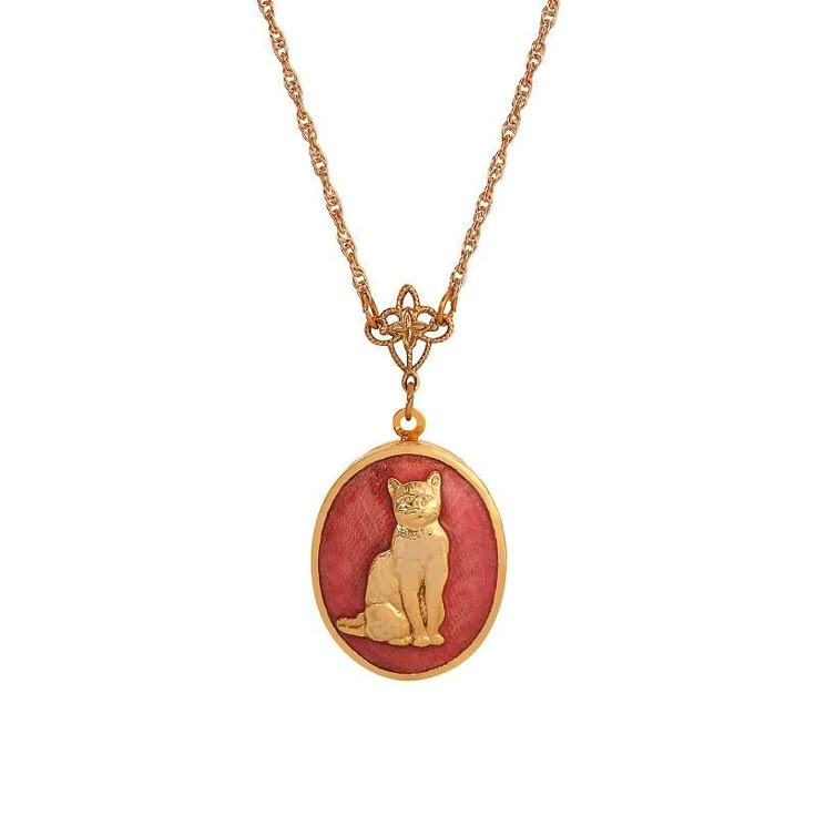 You will love the whimsical design of this 1928 pink enamel oval cat locket necklace. Click on this JEWELRY & WATCHES GUIDE to learn about fit, styles, materials and more! You will love the whimsical design of this 1928 pink enamel oval cat locket necklace. Click on this JEWELRY & WATCHES GUIDE to learn about fit, styles, materials and more! FEATURES Pendant length: 1.9"L x 0.95"W Chain length: 24 in. Clasp: lobster-claw Metal: alloy Plating: gold tone Finish: polished Crystal accents 1 opening Christmas Tree Accessories, Christmas Bathroom Decor, Mary Jane Shoes Womens, Gold Locket, Perfume Gift Sets, Pink Enamel, Whimsical Design, Cat Necklace, Shoe Gifts