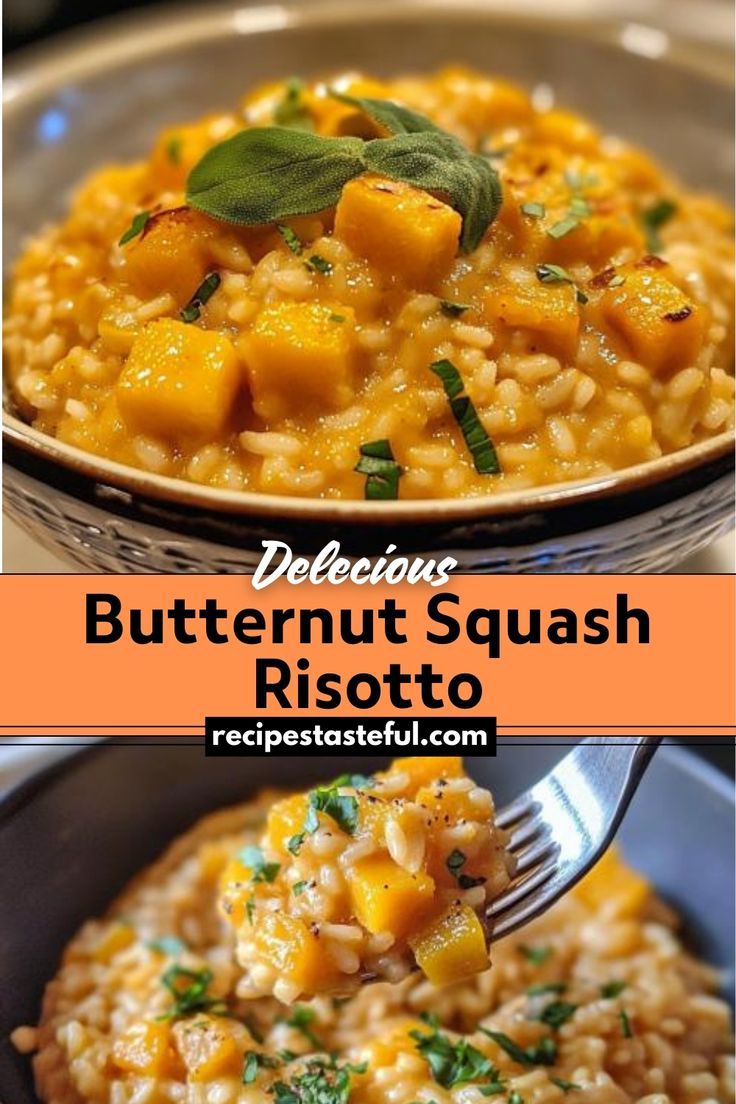 butternut squash risotto is an easy and delicious side dish for any meal