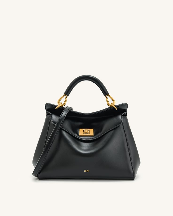 Lucia Classic Top Handbag - Black Purse Trends, Jw Pei, Unique Handbag, Luxury Crossbody, Top Handbags, Luxury Purses, Classic Bags, Pretty Bags, Work Bags