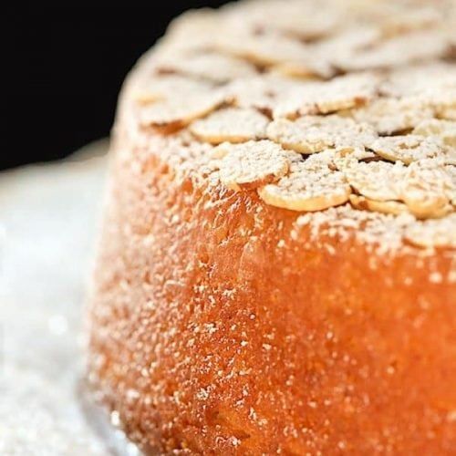 a close up view of some food on a table