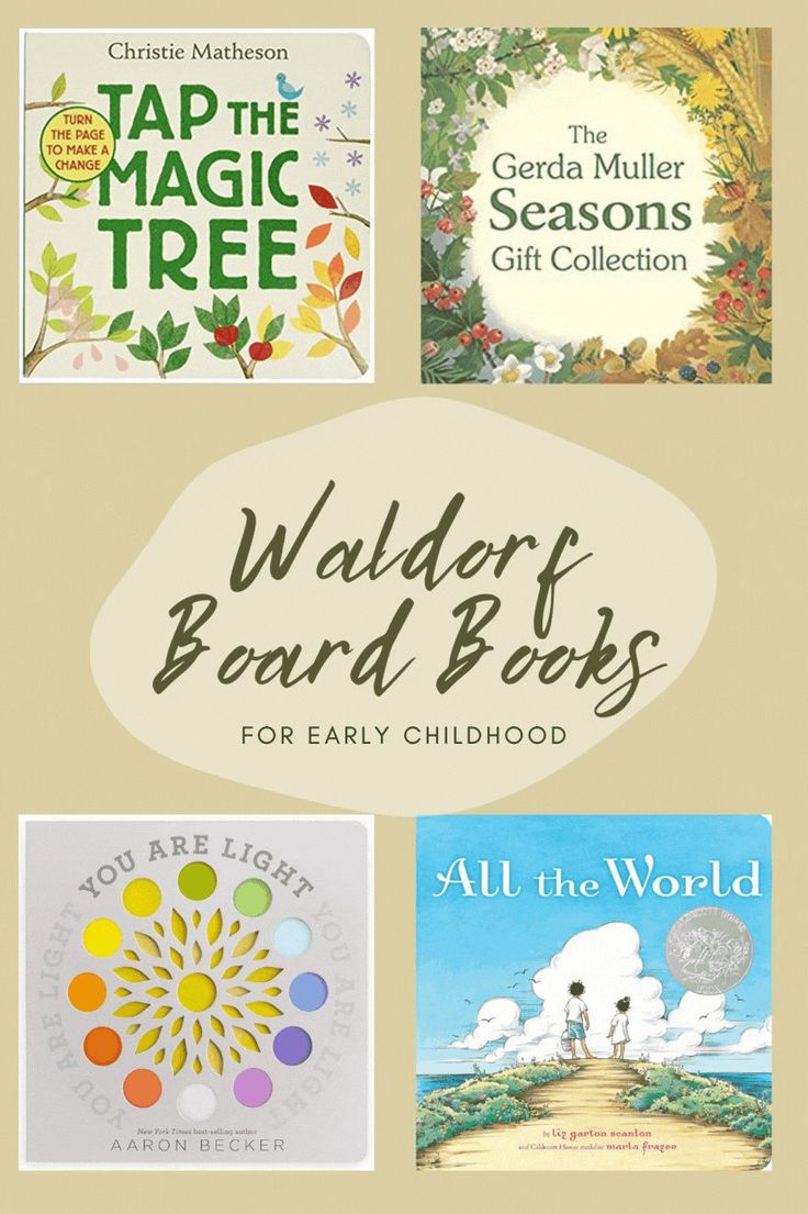 four children's books about nature and the environment, all in one book cover