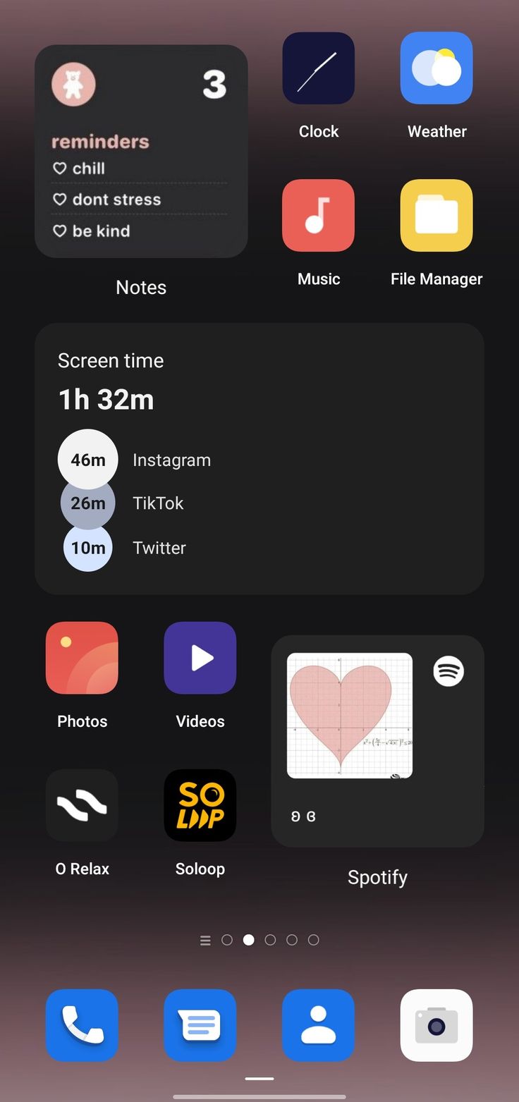 an iphone screen showing the time and location of different app icons, including one with a heart on it