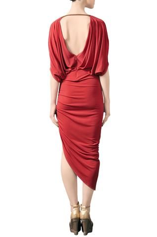 Shop for Mandira Wirk Red Draped Midi Dress for Women Online at Aza Fashions Mandira Wirk, Draped Midi Dress, Red Drapes, Midi Dress For Women, Draped Midi Dresses, Red Midi Dress, Dress Red, Dress For Women, Aza Fashion