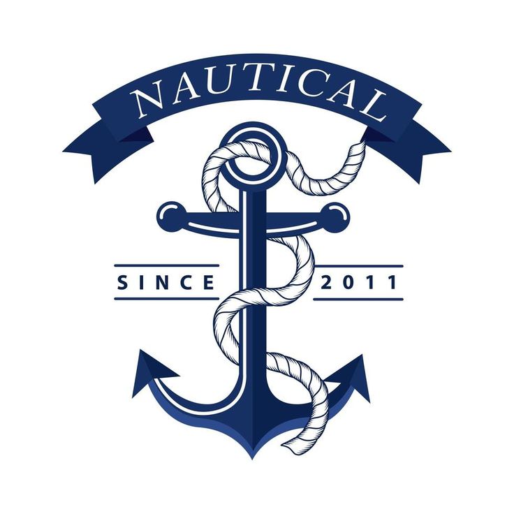 an anchor and rope with the words nautical since 2011