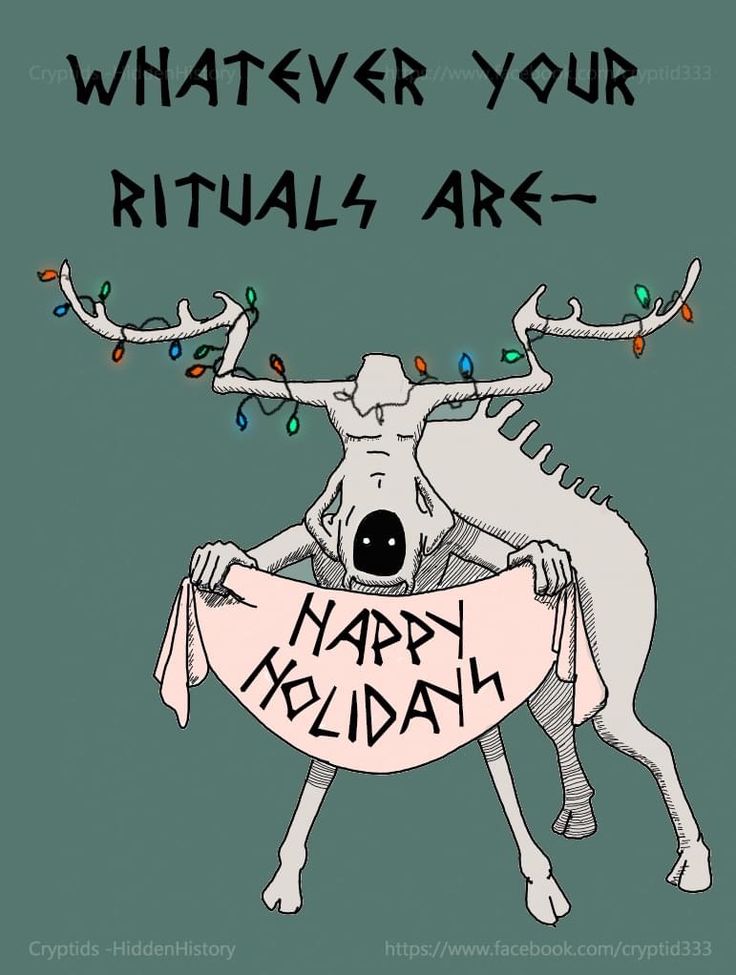 an animal holding a sign that says whatever your ritual ark is happy holidays