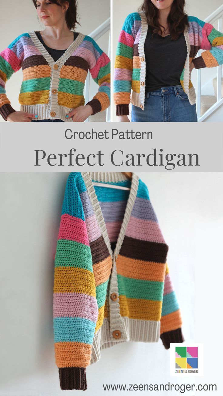 the crochet pattern is perfect for this cardigan