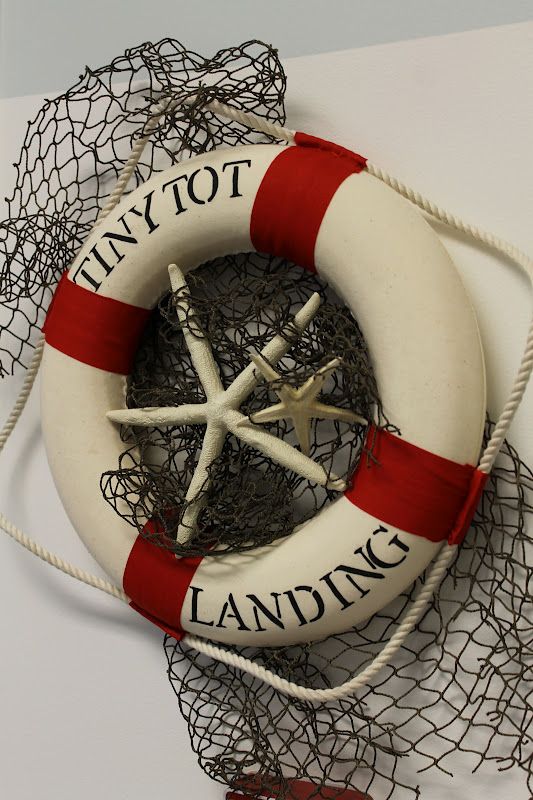 there is a life preserver on top of a net with the words i have to landing