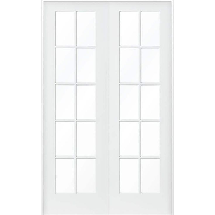 a white door with glass panels