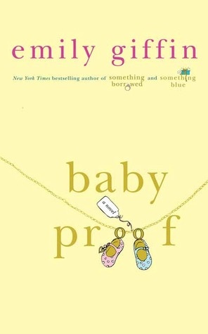 the cover of baby proff by embly giffinn, with an image of two