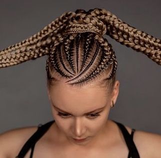 Cornrow Ponytail, Braided Hairstyles For Black Women Cornrows, Feed In Braids Hairstyles, Goddess Braids Hairstyles, Braids Styles, African Hair Braiding Styles, Afrikaanse Mode, Braids Hairstyles Pictures, Braided Cornrow Hairstyles