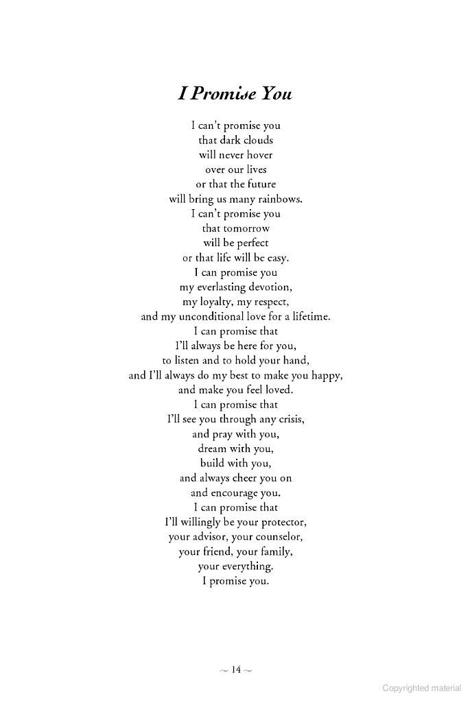 a poem written in black and white with the words'i promote you'on it