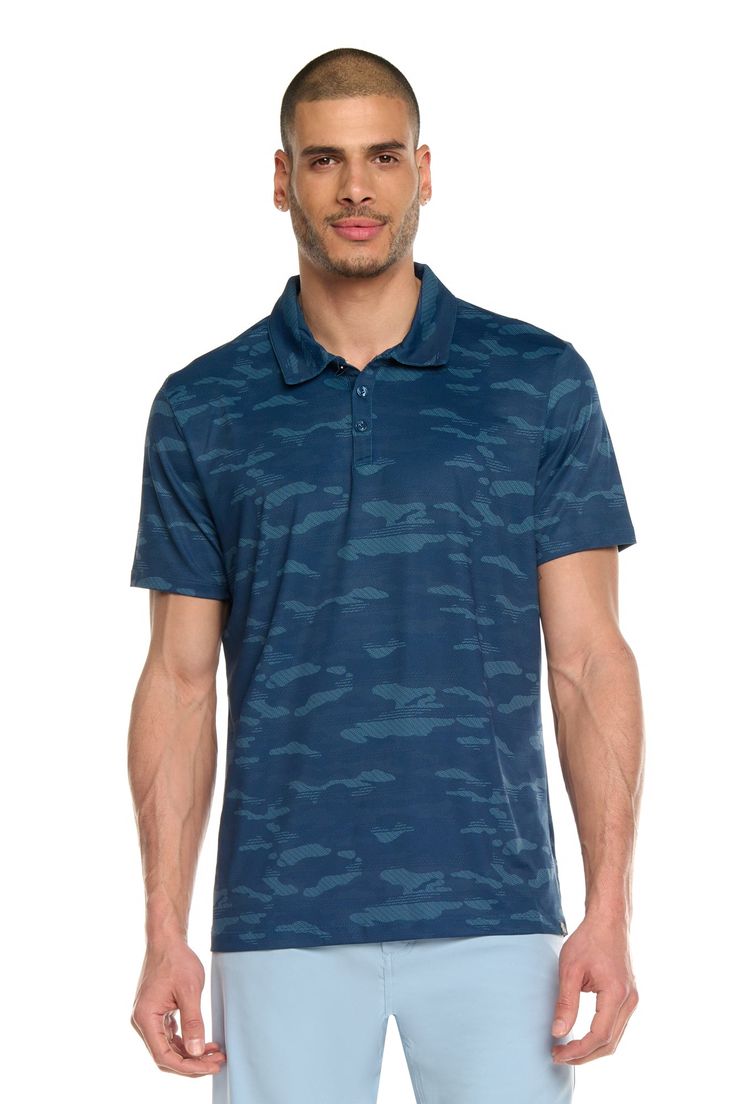 #color_storm-blue Collared Polo Shirt For Golf In Athleisure Style, Moisture-wicking Collared Polo Shirt For Athleisure, Athleisure Collared Polo Shirt For Golf, Sporty Collared Golf Polo Shirt, Navy Sporty Polo Shirt For Golf, Moisture-wicking Athleisure Polo Shirt, Athleisure Moisture-wicking Collared Polo Shirt, Go-dry Sports Polo Shirt, Sports Polo Shirt With Go-dry Technology