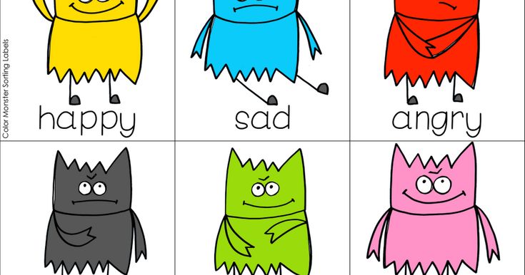 Color Monster Labels.pdf - Google Drive Color Monster Book Activities Preschool, The Color Monster Printable Free, Color Monster Template, Monster Feelings Printable, Color Monsters Emotions, Monster Circle Time Preschool, Monster Emotions Preschool, Color Monster Free Printable, Color Monsters Printable