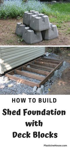 the steps are made out of cinder blocks and have been placed on top of each other