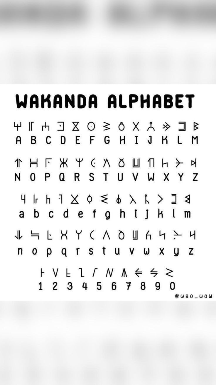 the words and numbers are arranged in an alphabet style, with black letters on white background