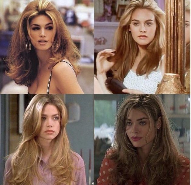 fluffy big blonde 90’s haircuts, cher 90s Fluffy Hair, 90s Haircuts, Blowout Hair, 90s Hairstyles, Flat Hair, Hair Stylies, Fluffy Hair, Aesthetic Hair, Hairstyles Haircuts