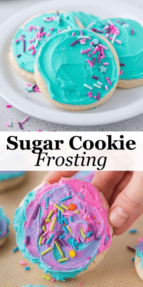 this sugar cookie frosting recipe is so easy to make