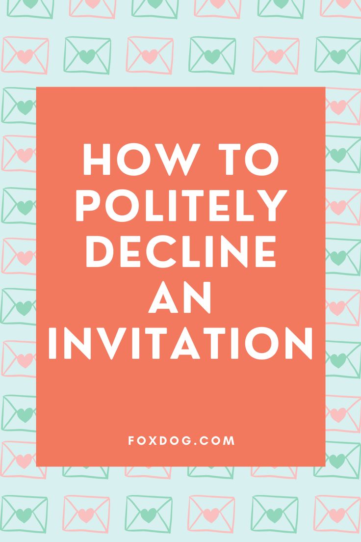 an envelope with the words how to politify decline an invoicer