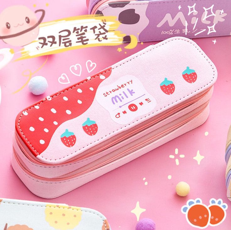 Kawaii Strawberry Milk Pencil Bag PN2648 ��●Size:21*6.5*7cm ●Material:Pu ●About Shipping: We attach great importance to the orders of each customer and parcel delivery. 1.Processing time: 2-3 business days. 2.Shipping time: 10-15 business days to US, please allow 3-4 weeks shipping to other country.(Shipping times can be affected by variable customs clearance times or public holidays.) Kawaii Strawberry, Parcel Delivery, Pencil Bag, Red Strawberry, Strawberry Milk, Pencil Bags, Mini Heart, Pen Case, Room Themes