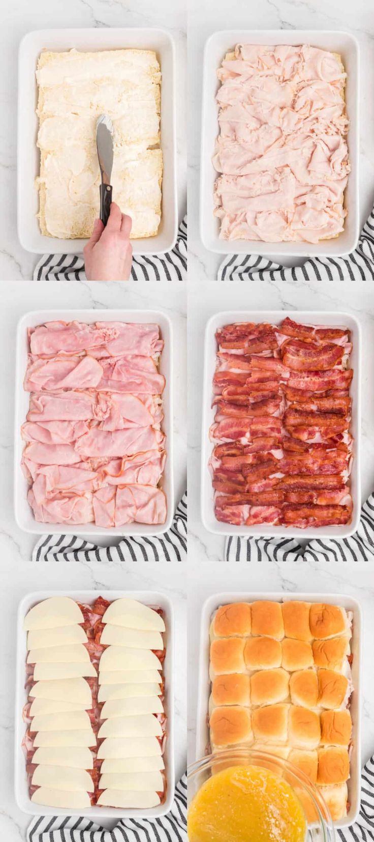 different types of meats in trays on a table