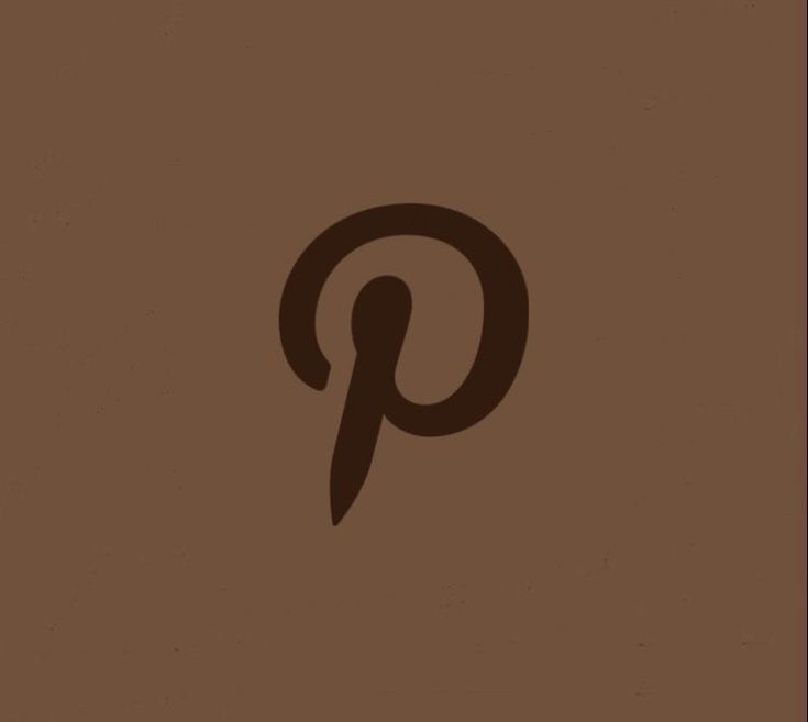 an image of a pin logo on a brown background